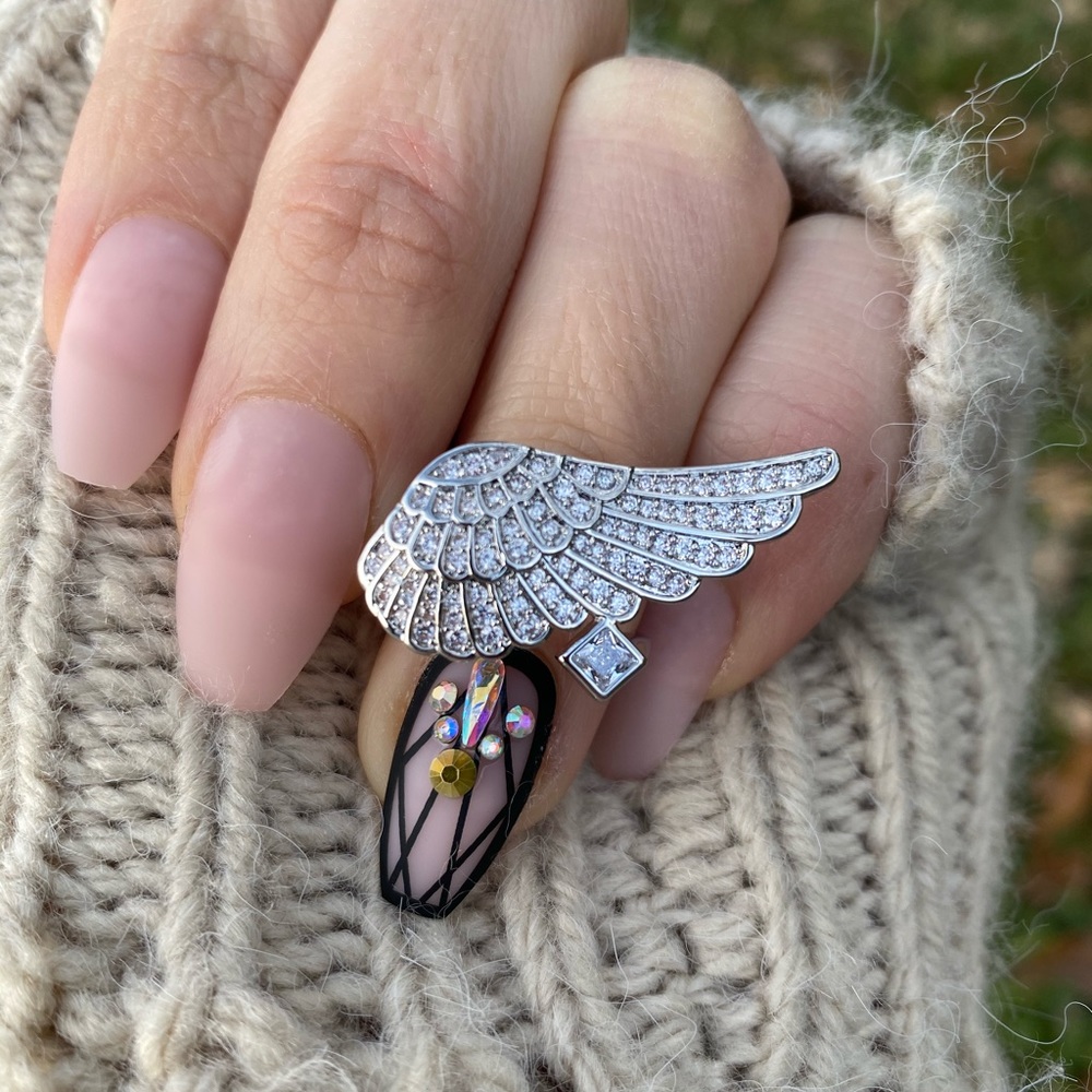 925 Sterling Silver White Sapphire  Ring - Picture 2 of 9